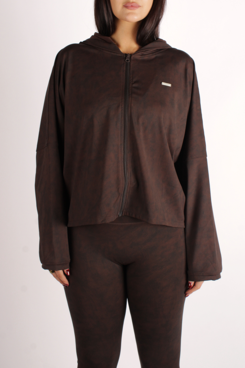 Oversized Light Zip Through Jacket Sandstorm