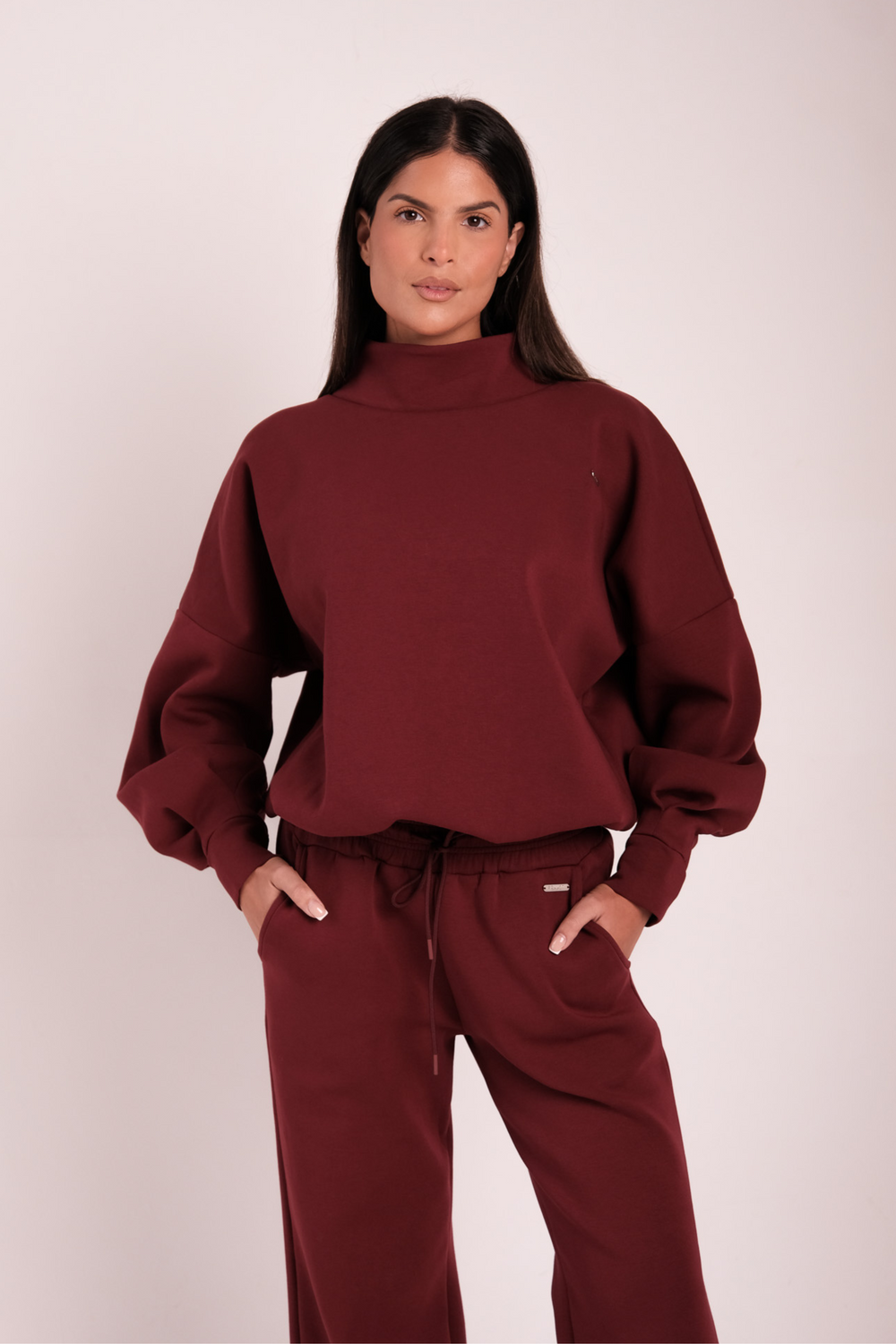 Funnel High Neck Oversized Jumper Scarlett