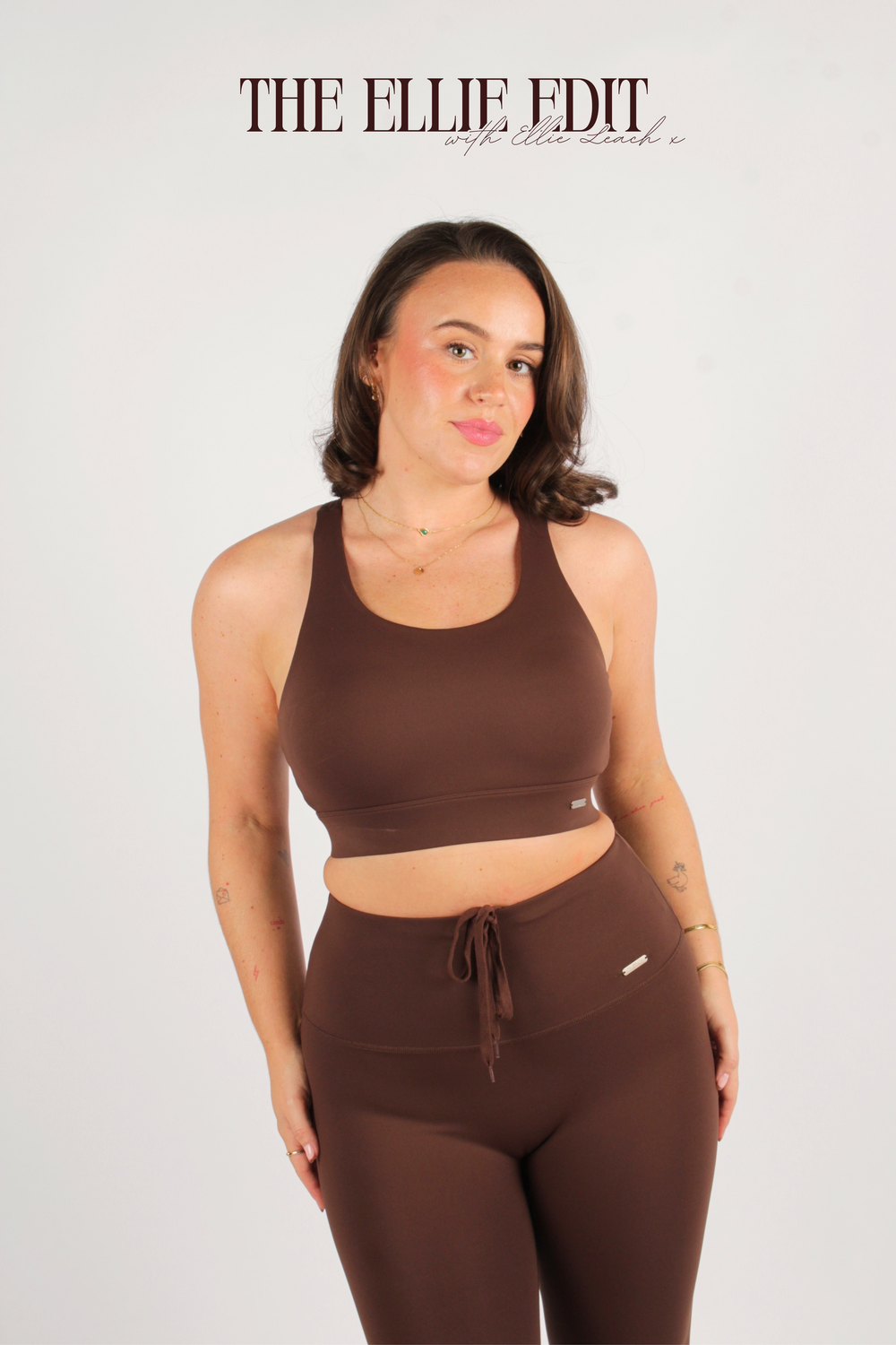 Longline High Support Tank Bra Mahogany