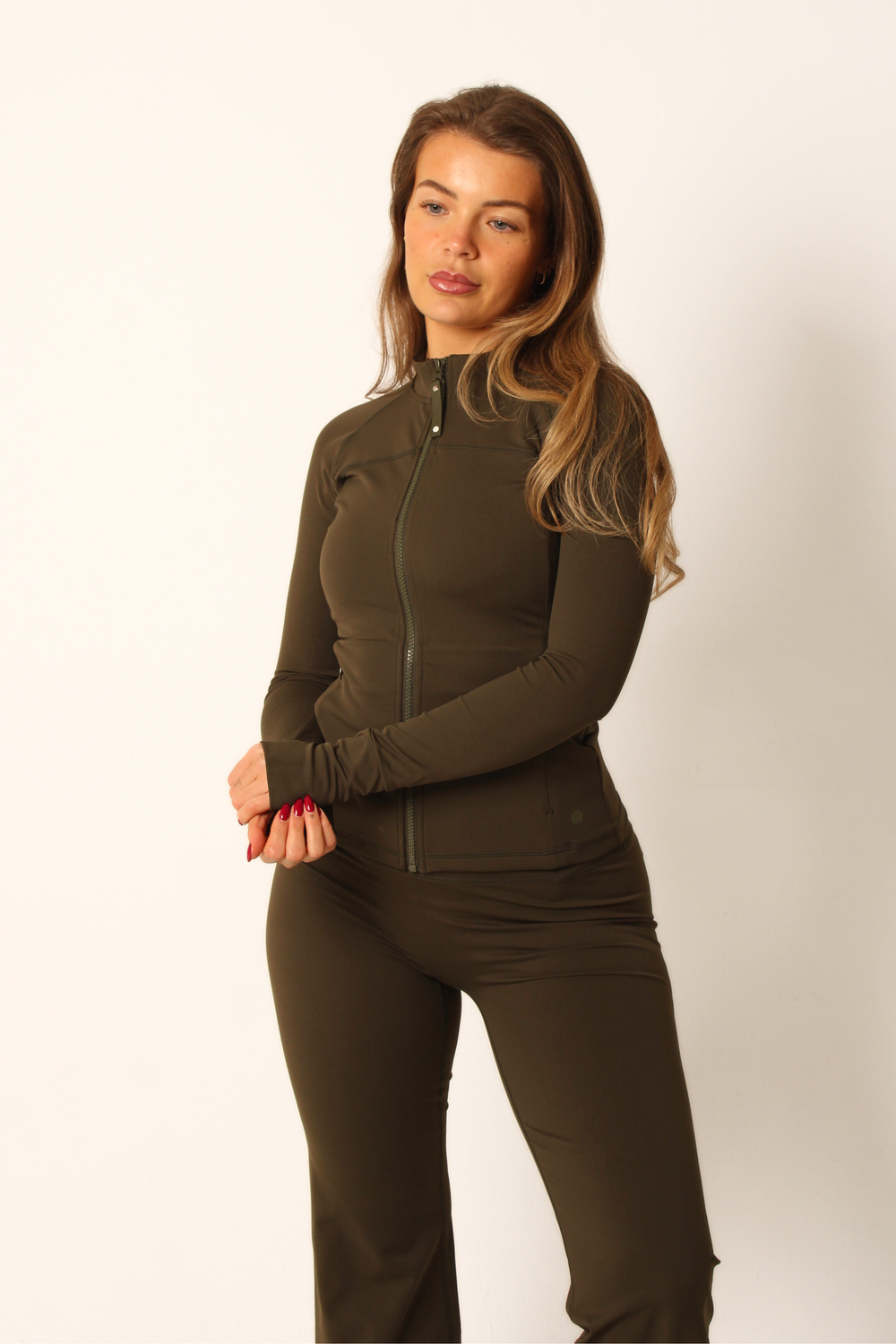 Reform Fitted Zip Through Jacket Ivy