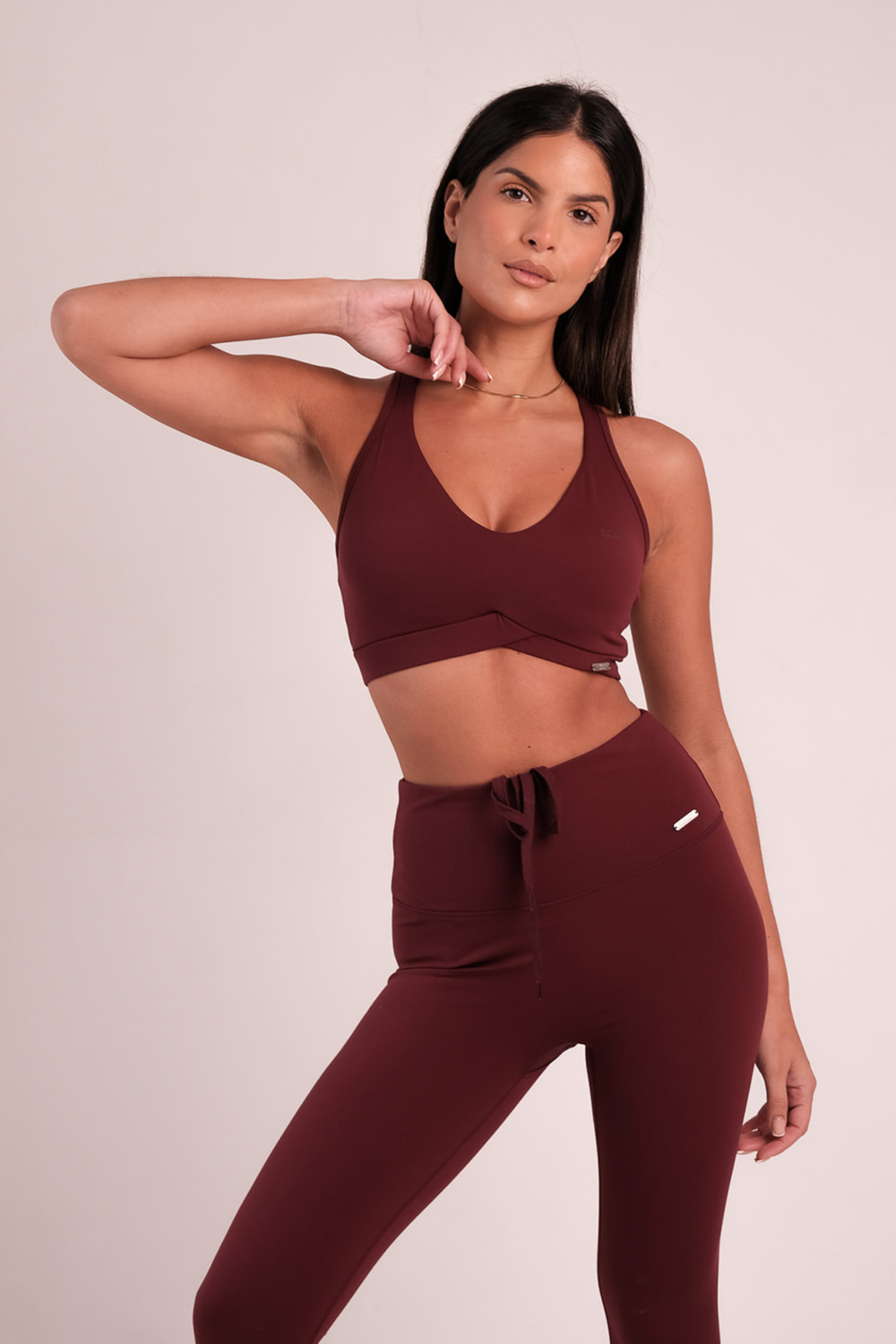 Tierra Sports Bra Wine