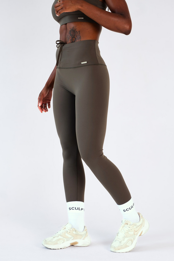 High Waisted Leggings Deep Pine