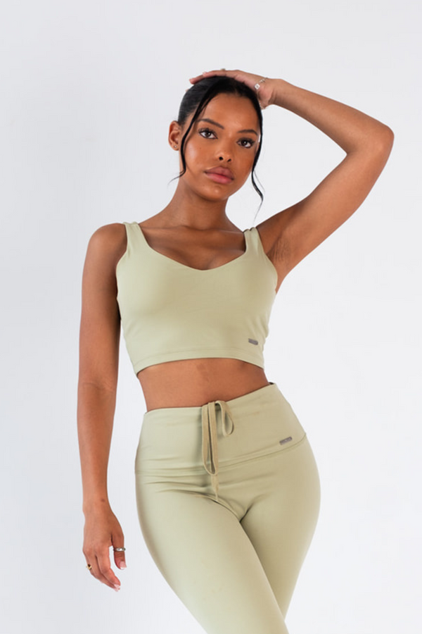 Cami Style Sports Bra Olive