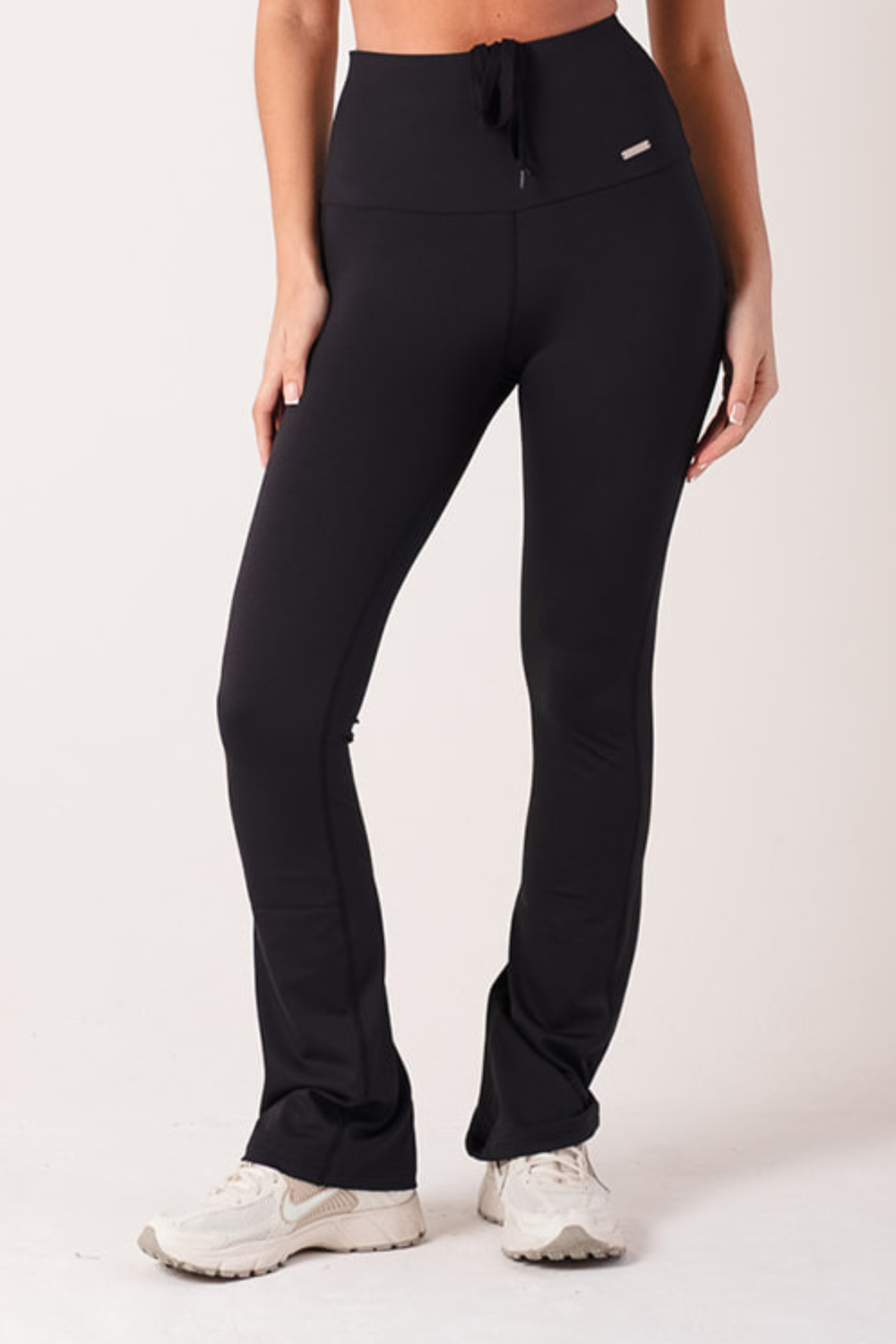 Original Signature High Waisted Flares Black