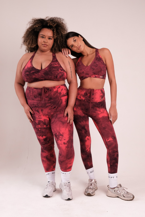 Hybrid High Waisted Leggings Rose Mist