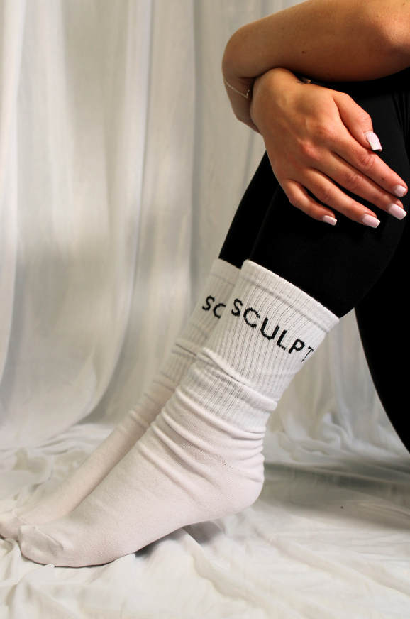Sculpt Signature Sport Sock White